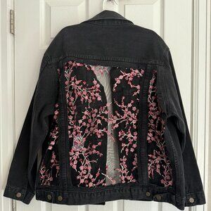 Dragon Denim Sakura Jacket – Half Size M (Black) – Rare & Beautiful